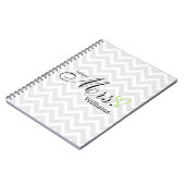 Lime Green Scribble Heart Future Mrs Wedding Notitieboek (Linkerzijde)