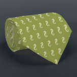 Lime Green Seahorse Pattern Stropdas<br><div class="desc">Lime Green Seahorse Pattern Stropdas</div>