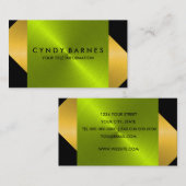 Lime Green Sheen Visitekaartje (Voorkant / Achterkant)