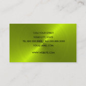 Lime Green Sheen Visitekaartje (Achterkant)