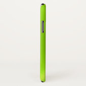 Lime Green Shiny Stainless Steel Metal Case-Mate iPhone Case (Achterkant / rechts)