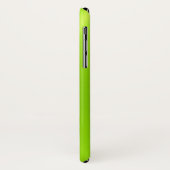 Lime Green Shiny Stainless Steel Metal Case-Mate iPhone Case (Achterkant/links)