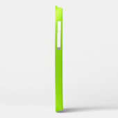 Lime Green Shiny Stainless Steel Metal Case-Mate iPhone Case (Achterkant / Links)