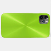 Lime Green Shiny Stainless Steel Metal Case-Mate iPhone Case (Achterkant (horizontaal))