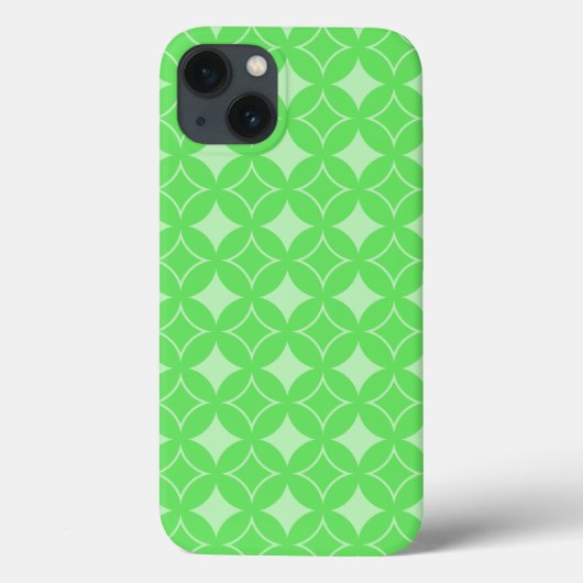 Lime green shippo pattern Case-Mate iPhone case (Achterkant)