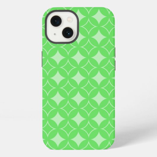 Lime green shippo pattern Case-Mate iPhone case Hoesje (Achterkant)