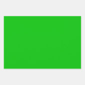 Lime Green Single All-Occasion Natuur Kleur Inpakpapier Vel (Voorkant)