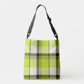 Lime Green & Slate Play Digital Art Crossbody Tas (Achterkant)