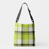 Lime Green & Slate Play Digital Art Crossbody Tas (Voorkant)