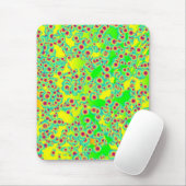 Lime Green Spotted Mousepad Muismat (Met muis)