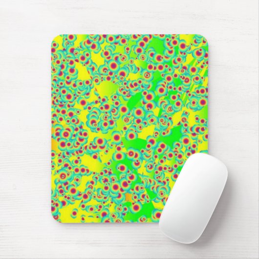 Lime Green Spotted Mousepad Muismat (Met muis)