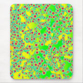 Lime Green Spotted Mousepad Muismat (Voorkant)