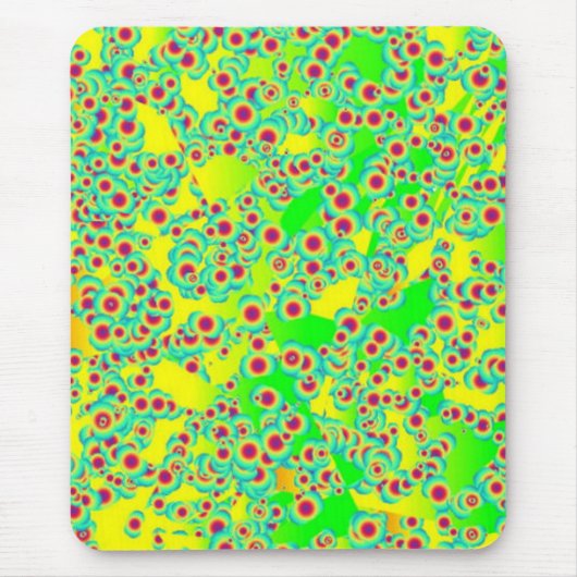 Lime Green Spotted Mousepad Muismat (Voorkant)