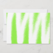 Lime Green Spray Paint Photo Graduparty Kaart (Achterkant)