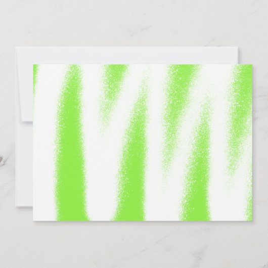 Lime Green Spray Paint Photo Graduparty Kaart (Achterkant)