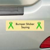 Lime Green Standard Ribbon Bumpersticker (Op auto)