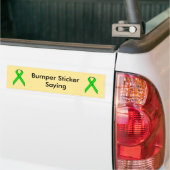 Lime Green Standard Ribbon Bumpersticker (Op Truck)
