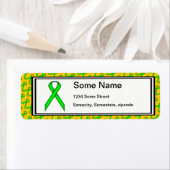 Lime Green Standard Ribbon Etiket (Insitu)