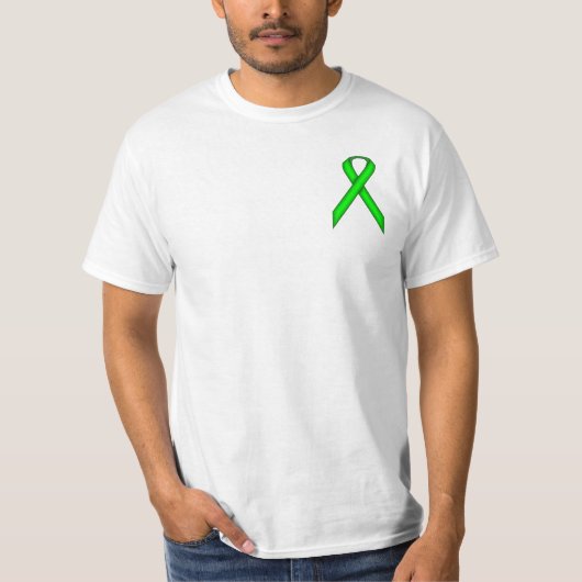 Lime Green Standard Ribbon T-shirt (Voorkant)