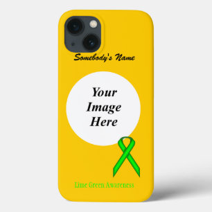 Lime Green Standard Ribbon Tmpl van Kenneth Yoncic iPhone 13 Hoesje