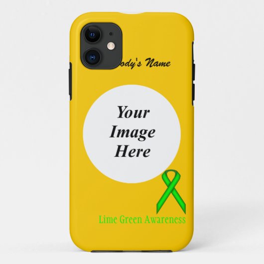 Lime Green Standard Ribbon van Kenneth Yoncich Case-Mate iPhone Case (Achterkant)