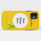 Lime Green Standard Ribbon van Kenneth Yoncich Case-Mate iPhone Case (Achterkant (horizontaal))