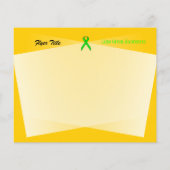 Lime Green Standard Ribbon van Kenneth Yoncich Flyer (Achterkant)