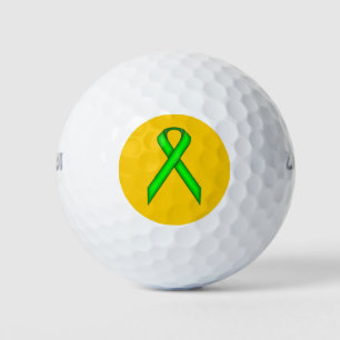 Lime Green Standard Ribbon van Kenneth Yoncich Golfballen