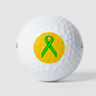 Lime Green Standard Ribbon van Kenneth Yoncich Golfballen