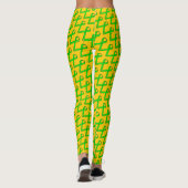 Lime Green Standard Ribbon van Kenneth Yoncich Leggings (Achterkant)