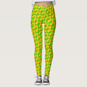 Lime Green Standard Ribbon van Kenneth Yoncich Leggings (Voorkant)