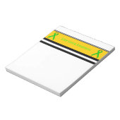 Lime Green Standard Ribbon van Kenneth Yoncich Notitieblok (Linkerzijde)