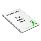 Lime Green Standard Ribbon van Kenneth Yoncich Notitieboek (Rechterzijde)
