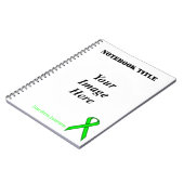 Lime Green Standard Ribbon van Kenneth Yoncich Notitieboek (Linkerzijde)
