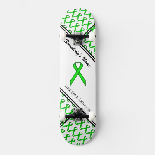 Lime Green Standard Ribbon van Kenneth Yoncich Skateboard (Voorkant)