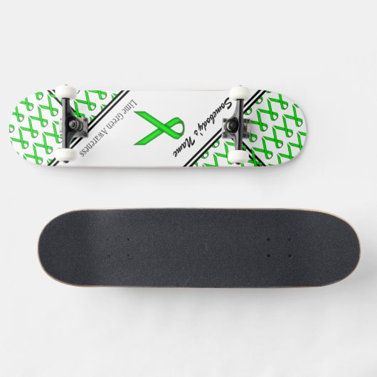 Lime Green Standard Ribbon van Kenneth Yoncich Skateboard (Horizontaal)