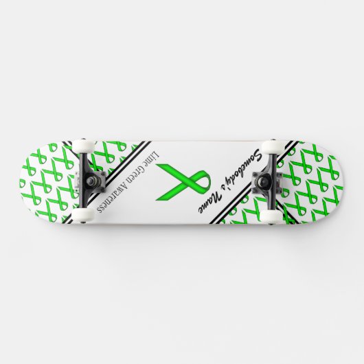 Lime Green Standard Ribbon van Kenneth Yoncich Skateboard (Horizontaal)