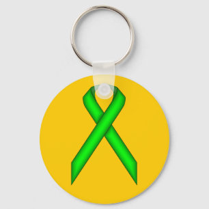 Lime Green Standard Ribbon van Kenneth Yoncich Sleutelhanger
