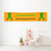 Lime Green Standard Ribbon van Kenneth Yoncich Spandoek (Insitu)