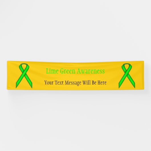 Lime Green Standard Ribbon van Kenneth Yoncich Spandoek (Horizontaal)