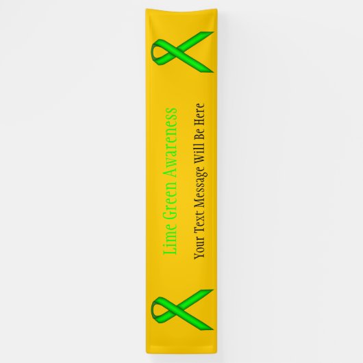 Lime Green Standard Ribbon van Kenneth Yoncich Spandoek (Verticaal)