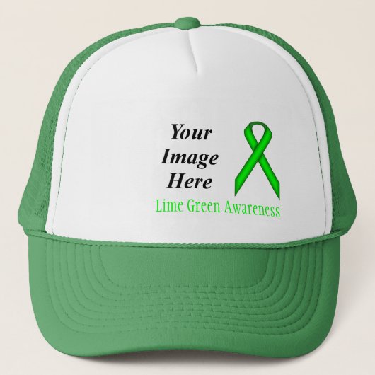 Lime Green Standard Ribbon van Kenneth Yoncich Trucker Pet (Voorkant)