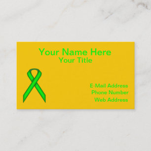 Lime Green Standard Ribbon van Kenneth Yoncich Visitekaartje