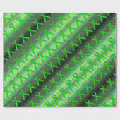 Lime Green Std Ribbon Pattern door Kenneth Yoncich Cadeaupapier (Vlak)