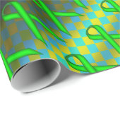 Lime Green Std Ribbon Pattern door Kenneth Yoncich Cadeaupapier (Rol Hoek)