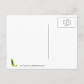 Lime Green Stiletto Schoen en Roos Aankondigingskaart (Achterkant)