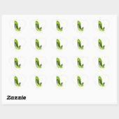 Lime Green Stiletto Shoe and Butterfly Hart Sticker (Vel)