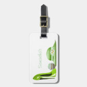 Lime Green Stiletto Shoe, Cupcake en Pet Art Bagagelabel (Voorkant verticaal)