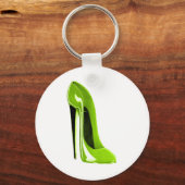 Lime Green Stiletto Shoe Sleutelhanger (Voorkant)