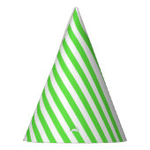 Lime Green Stripe Party Pet Feesthoedjes (Links)